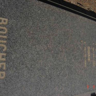 BOUCHER Kokkie 1937-1993 &amp; Dinkie 1943-