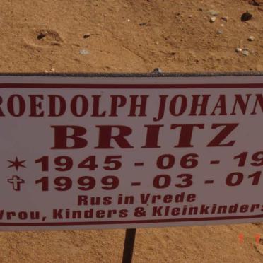 BRITZ Roedolph Johannes 1945-1999