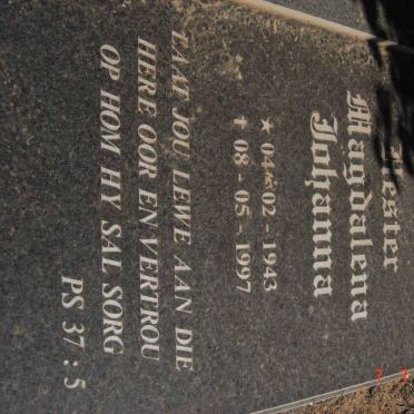 BECKER Marthinus Johannes Cornelis 1939-1986 &amp; Hester Magdalena Johanna 1943-1997