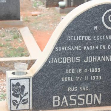 BASSON Jacobus Johannes 1899-1970