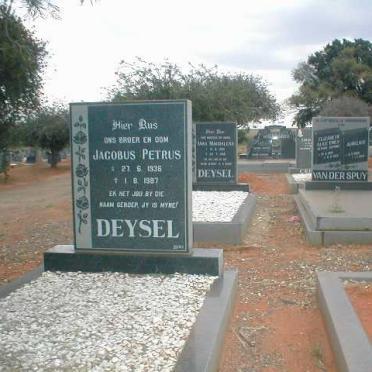 DEYSEL Jacobus Petrus 1936-1987