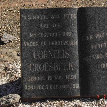 GROESBEEK Cornelis 1894-1968 &amp; Johanna Aletta JACOBS 1895-1986