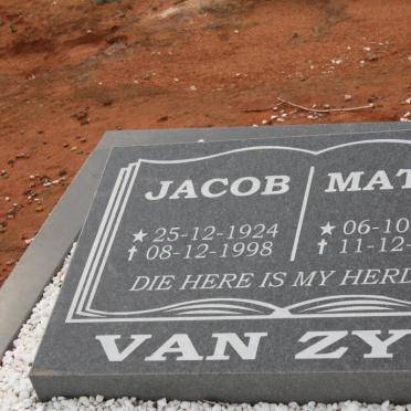 ZYL Jacob, van 1924-1998 &amp; Matty 1926-2009