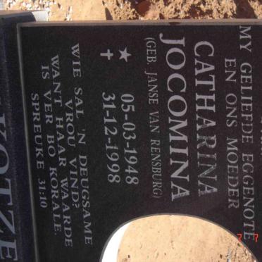 KOTZE Catharina Jocomina 1948-1998