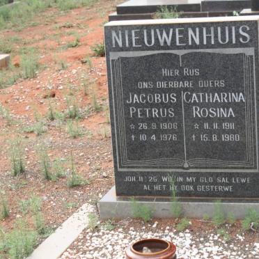 NIEUWENHUIS Jacobus Petrus 1906-1976 &amp; Catharina Rosina 1911-1980