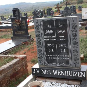 NIEUWENHUIZEN J.J., J.v. 1936-2006 &amp; S.J. 1940-2005