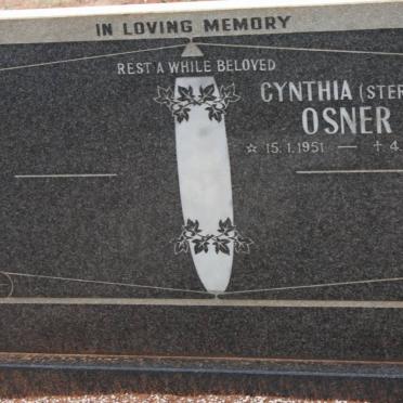 OSNER Cynthia nee STERLEY 1951-1983