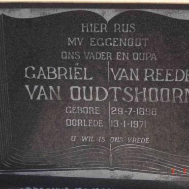 OUDSTHOORN Gabriel, van Reede van 1898-1971