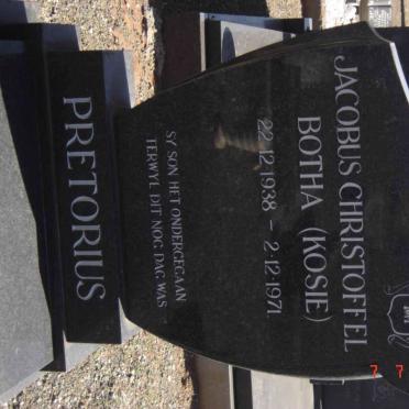 PRETORIUS Jacobus Christoffel Botha 1938-1971