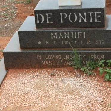 PONTE Manuel, de 1915-1976