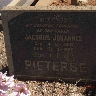 PIETERSE Jacobus Johannes 1908-1959