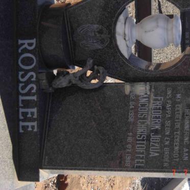 ROSSLEE Frederik Jozua Francois Christoffel 1958-1988