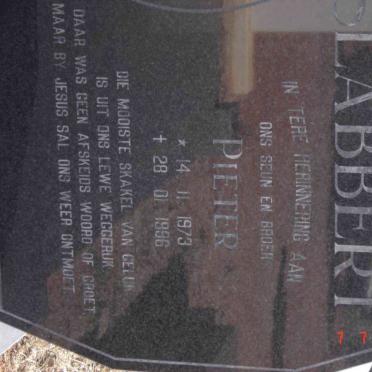SLABBERT Pieter 1973-1996
