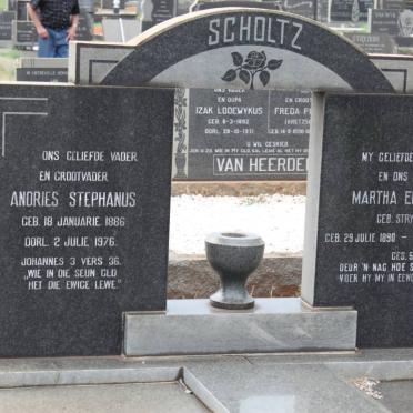 SCHOLTZ Andries Stephanus 1886-1976 &amp; Martha Elizabeth STRYDOM 1890-1971