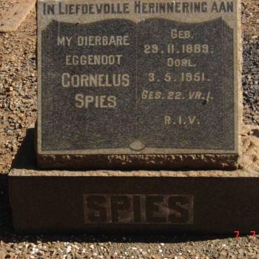 SPIES Cornelus 1889-1951