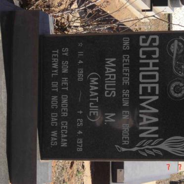 SCHOEMAN Marius M.