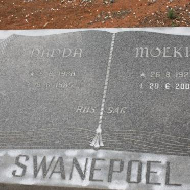 SWANEPOEL Dadda 1920-1985 &amp; Moekie 1923-2001
