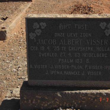 VISSER Jacob Albert 1935-1963