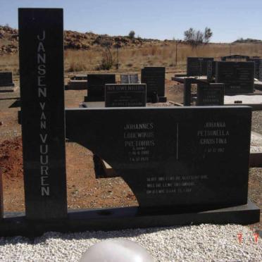 VUUREN Johannes Lodewikus Pretorius, Jansen van 1908-1975 &amp; Johanna Petronella Christina 1912-