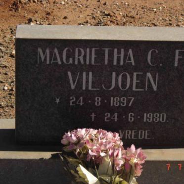 VILJOEN Magrietha C.F. 1897-1980