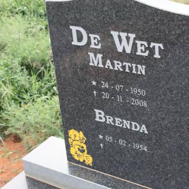 WET Martin, de 1950-2008 &amp; Brenda 1954-