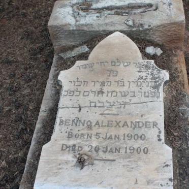 ALEXANDER Benno 1900-1900