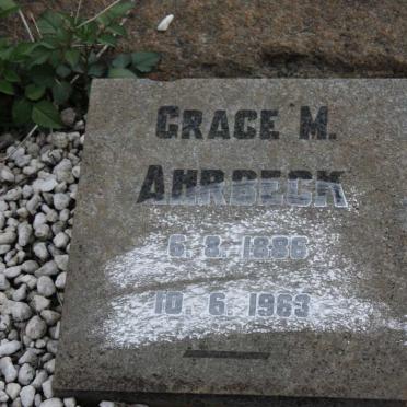 AHRBECK Grace M. 1886-1963