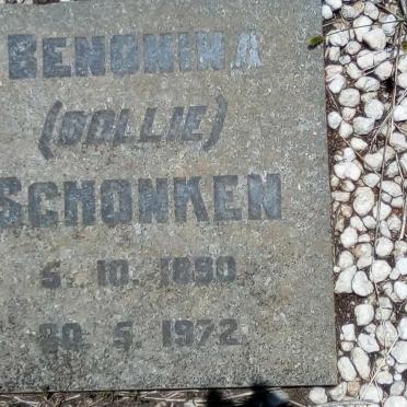 SCHONKEN Benomina 1890-1972