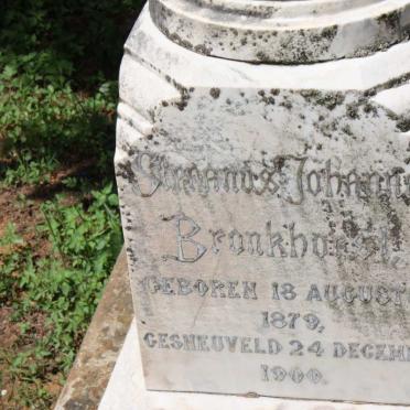 BRONKHORST Stephanus Johannes 1879-1900