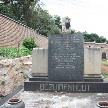 BEZUIDENHOUT Willem Wouter Jacobus Johannes 1889-1946 &amp; Anna Jacoba Susanna CRONJE 1889-1969
