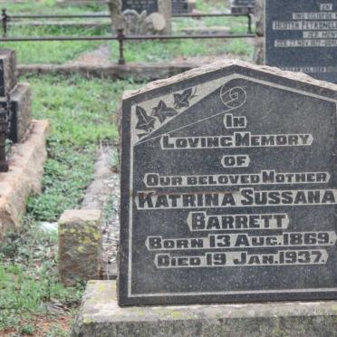 BARRETT Katrina Sussana 1869-1937