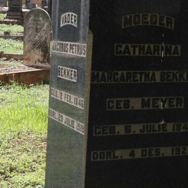BEKKER Catharina Margaretha MEYER 1848-1924