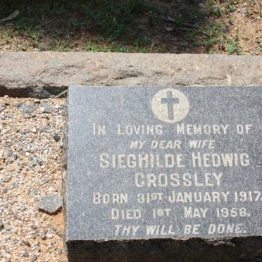 CROSSLEY Sieghilde Hedwig 1917-1958