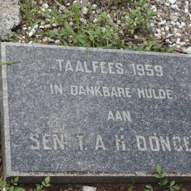 DÖNGES Theodor Amadeus Heinrich 1869-1951 &amp; Sara Salomina VAN HUYSSTEEN 1874-1971