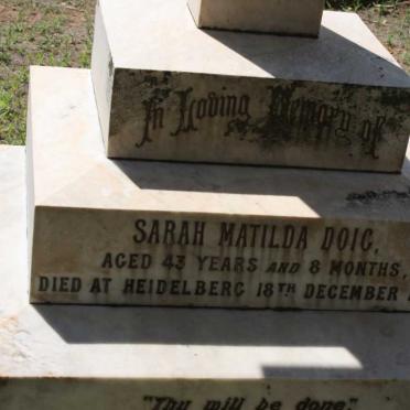 DOIG Sarah Matilda -1898