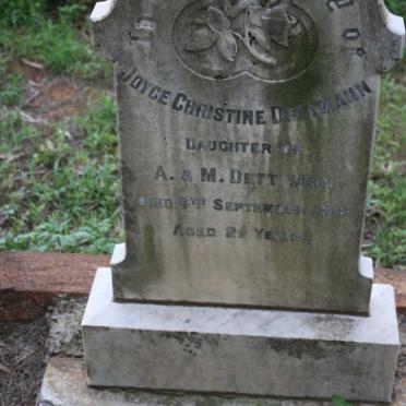 DETTMANN Joyce Christine -1918