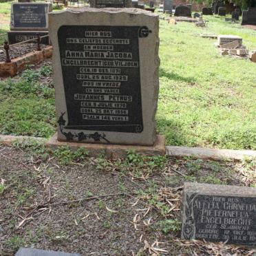 ENGELBRECT Johannes Petrus 1870-1956 &amp; Anna Maria Jacoba VILJOEN 1871-1929