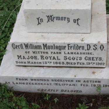 FEILDON Cecil William Montague -1863-1902