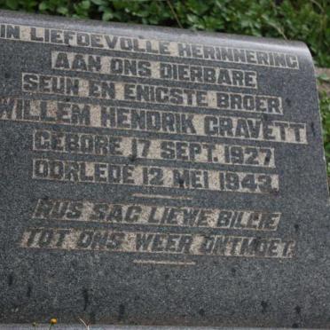 GRAVETT Willem Hendrik 1927-1943