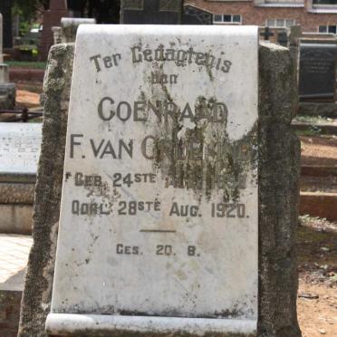 GREUNING Coenraad F., van 1859-1920