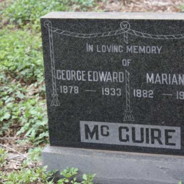 GUIRE George Edward, Mc 1878-1933 &amp; Marian 1882-1944