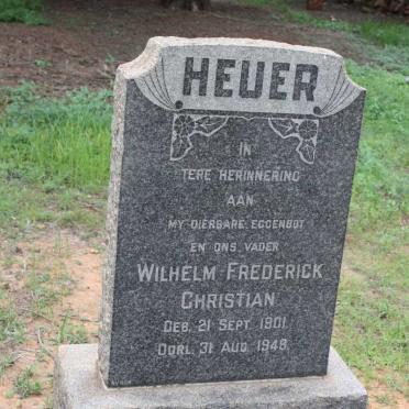 HEUER Wilhelm Frederick 1901-1948