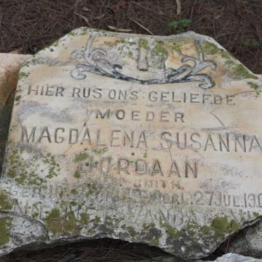 JORDAAN Magdalena Susanna nee SMITH -1901