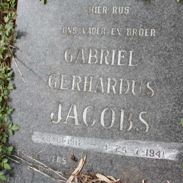 JACOBS Gabriel Gerhardus 1912-1941