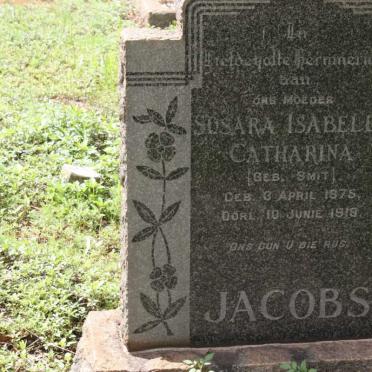 JACOBS Susara Isabella Catharina nee SMIT 1875-1919