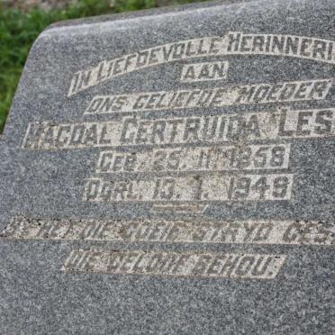 LESSING Magdal Gertruida 1858-1949