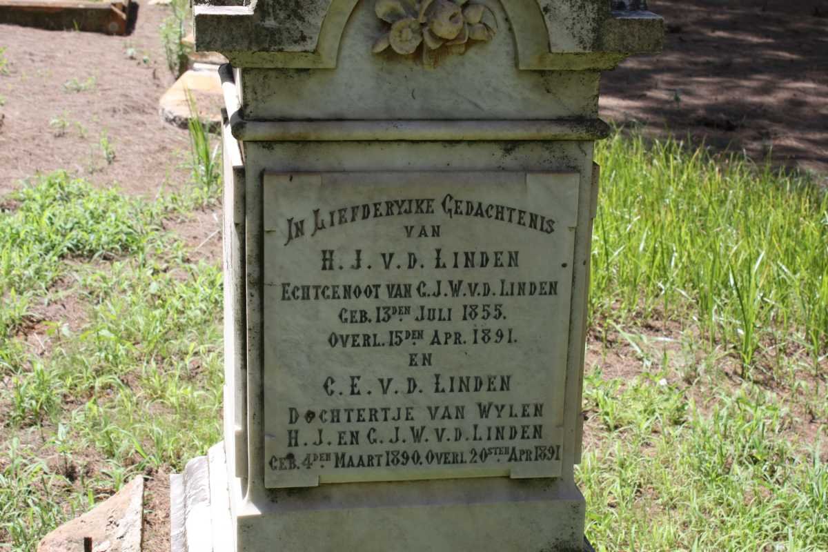 LINDEN H.J., v.d. 1855-1891 :: VAN DER LINDEN C.E. 1890-1891