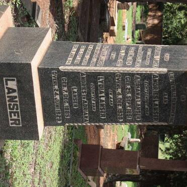 LANSER Adriana nee TIMMERMAN 1854-1937 :: LANSER Andries 1851-1930 :: LANSER Anna Cornelia geb TALJAARD 1897-1936