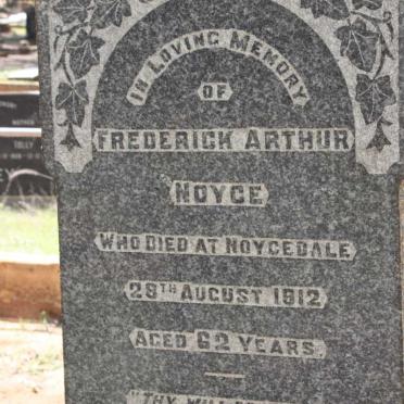 NOYCE Frederick Arthur -1912
