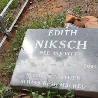 NIKSCH Edith nee MOFFITT 1928-2004